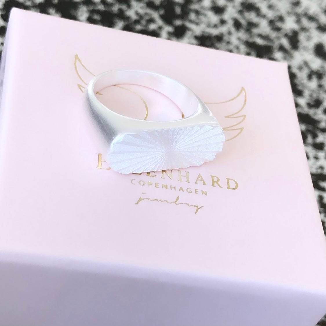 Giulia Signet Ring Matte Silver