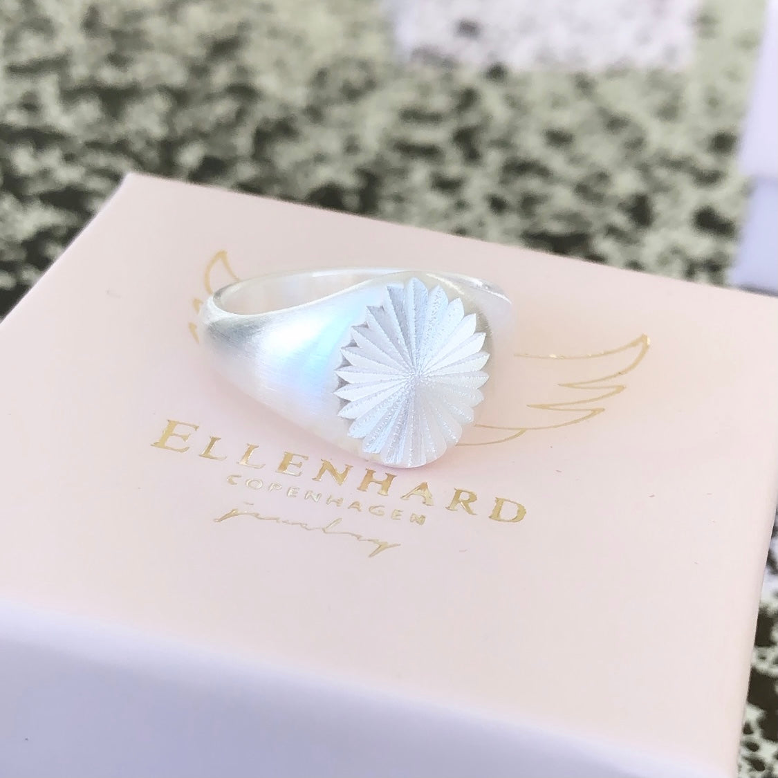Valentina Signet Ring Matte Silver