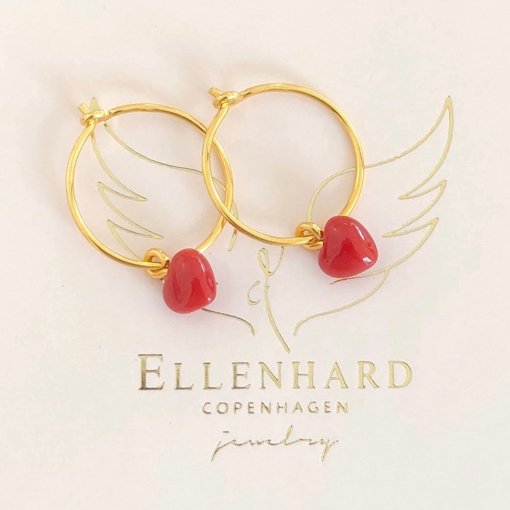 Coral Heart Hoops